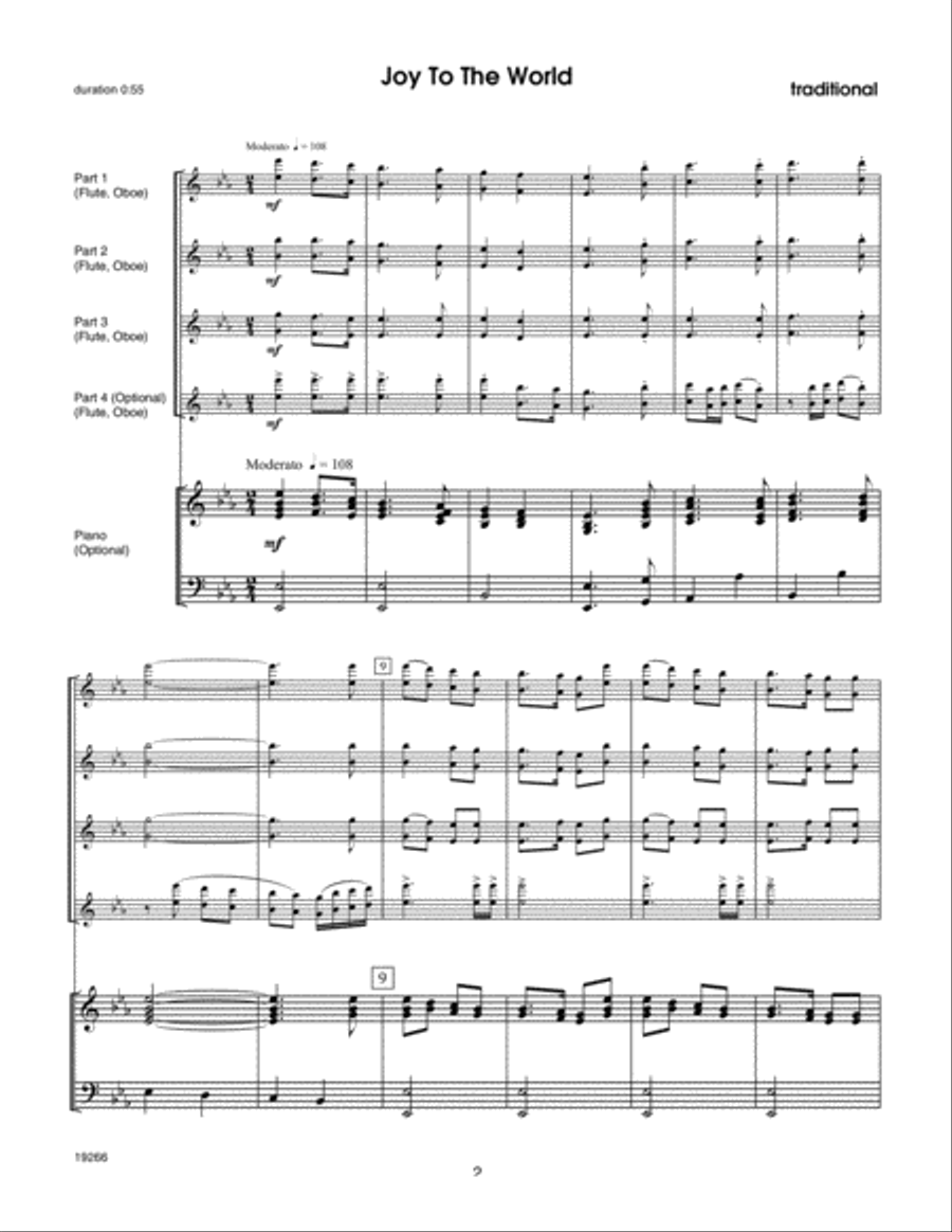 Christmas Collages - Piano (optional) Violin scores gallery preview page 2