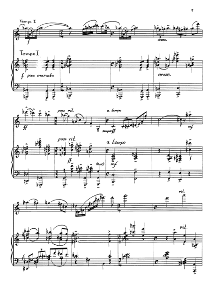 Sonata for Violin and Piano Violin Solo scores gallery preview page 12