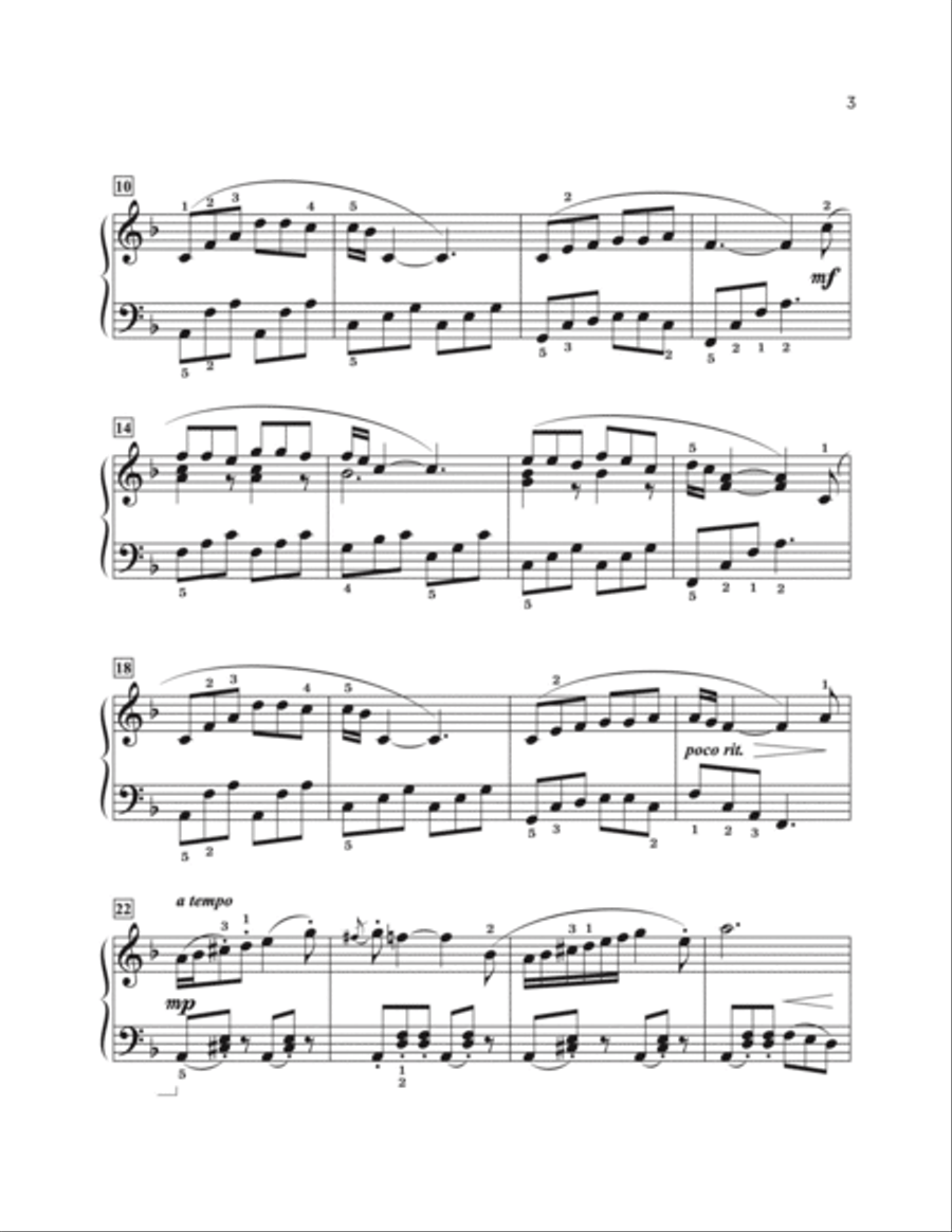 Pass the Pasta Please! Piano Solo scores gallery preview page 3