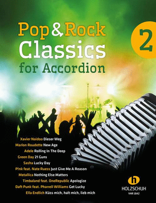 Book cover for Pop & Rock Classics for Accordion 2 Vol. 2