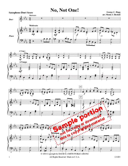 Duets For Alto Saxes- Based on Hymnbook