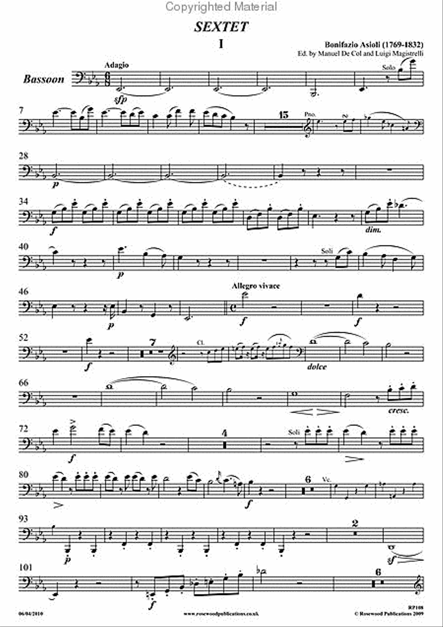 Sextet Clarinet scores gallery preview page 4