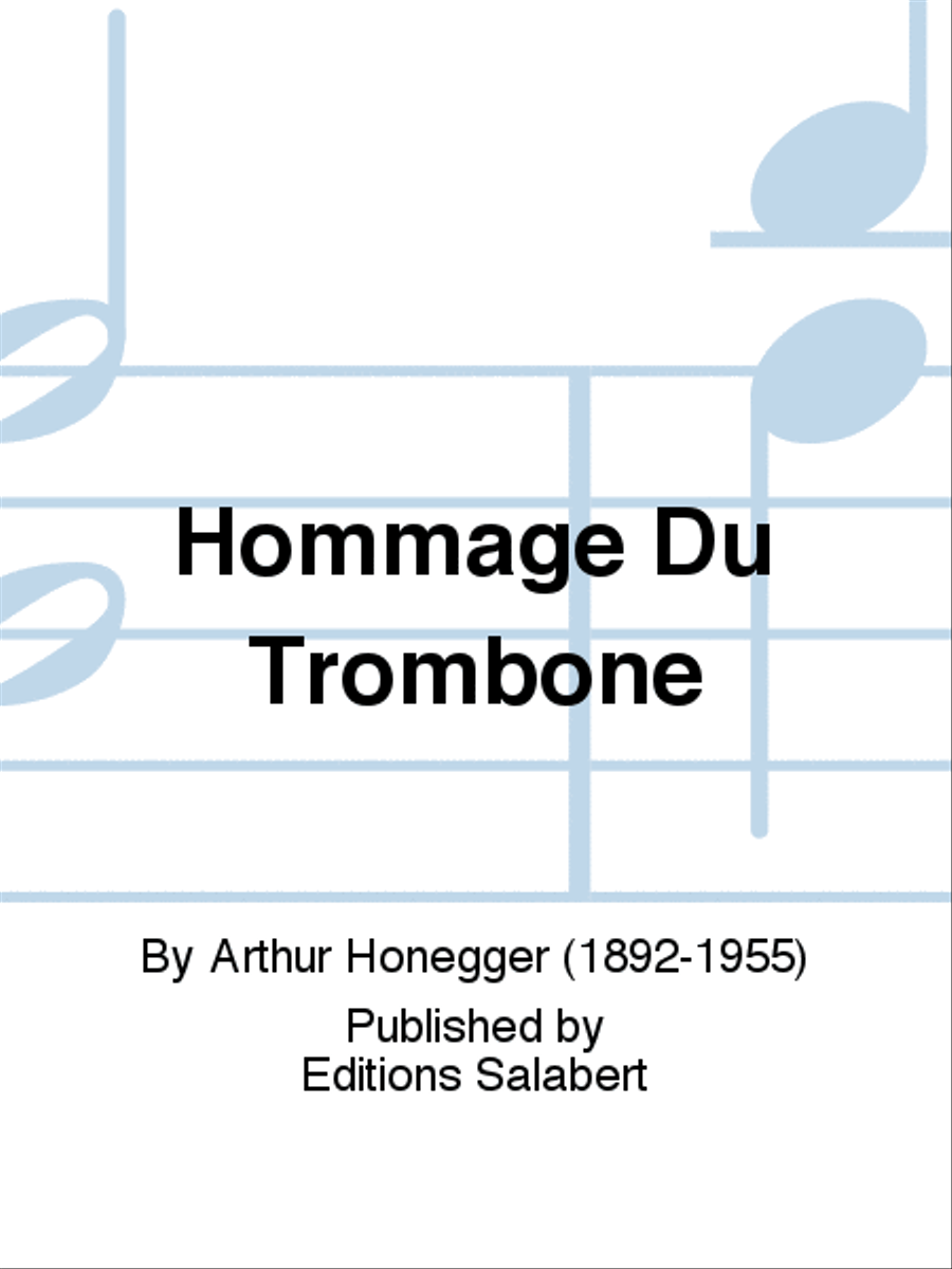 Hommage Du Trombone Hommage Du Trombone Piano Accompaniment scores gallery preview page 1