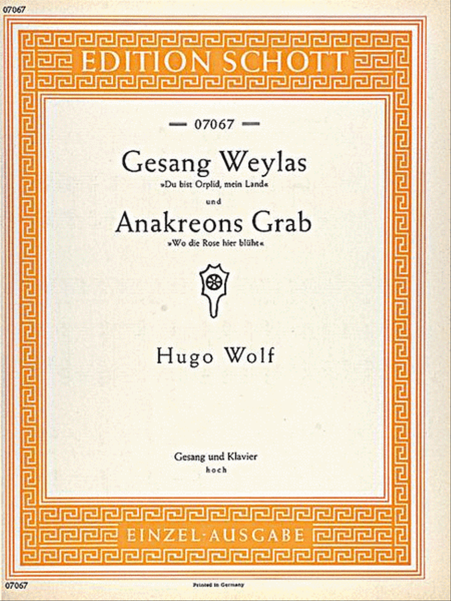 Anakreons Grab/gesang Weylas High