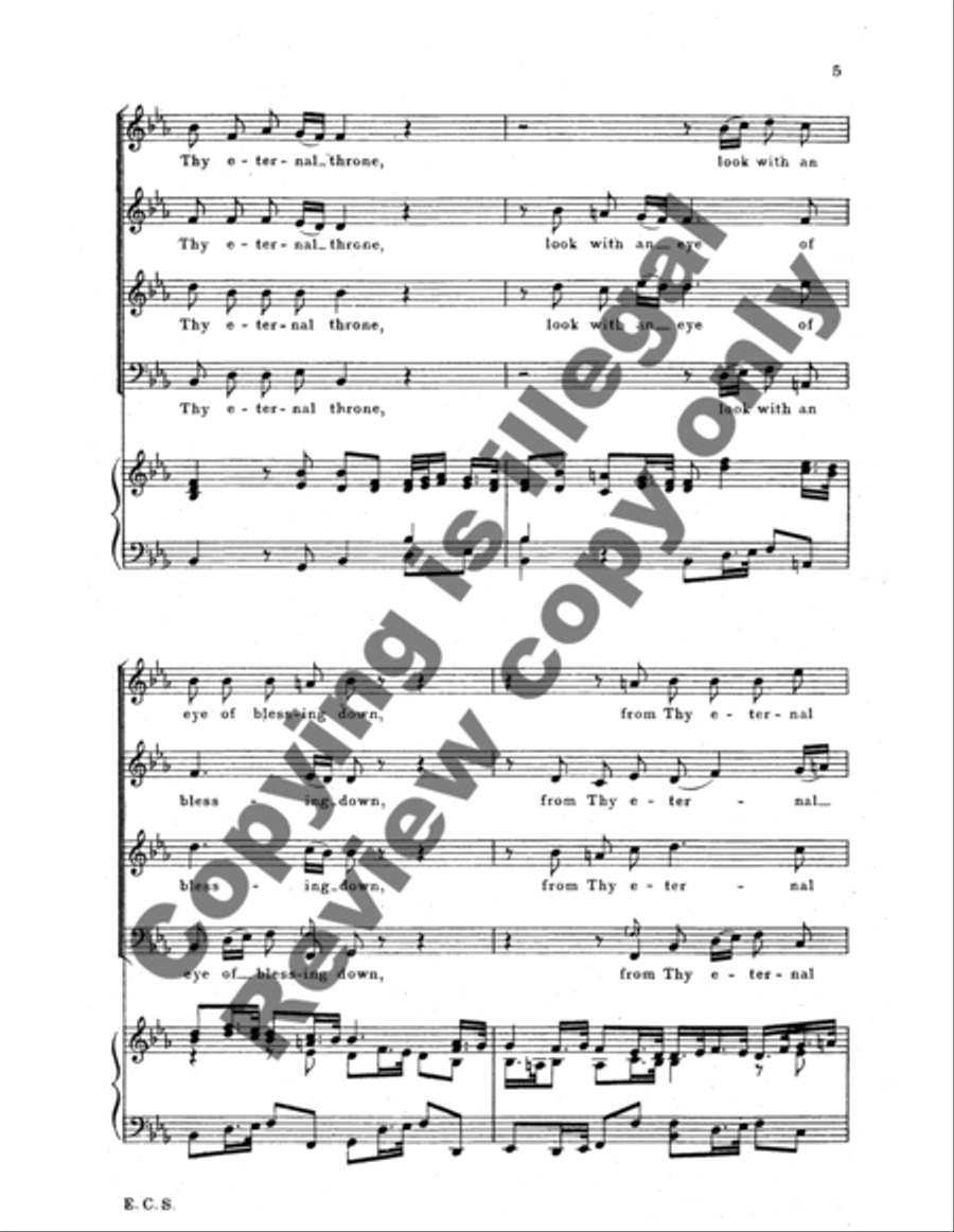Judas Maccabeus: Father of Heaven 4-Part scores gallery preview page 8