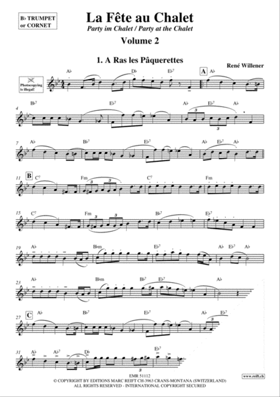 La Fete au Chalet Volume 2 Cornet scores gallery preview page 3