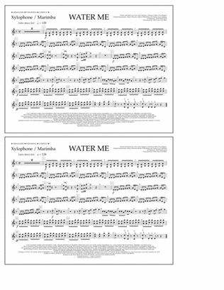 Water Me (arr. Tom Wallace) - Xylophone/Marimba