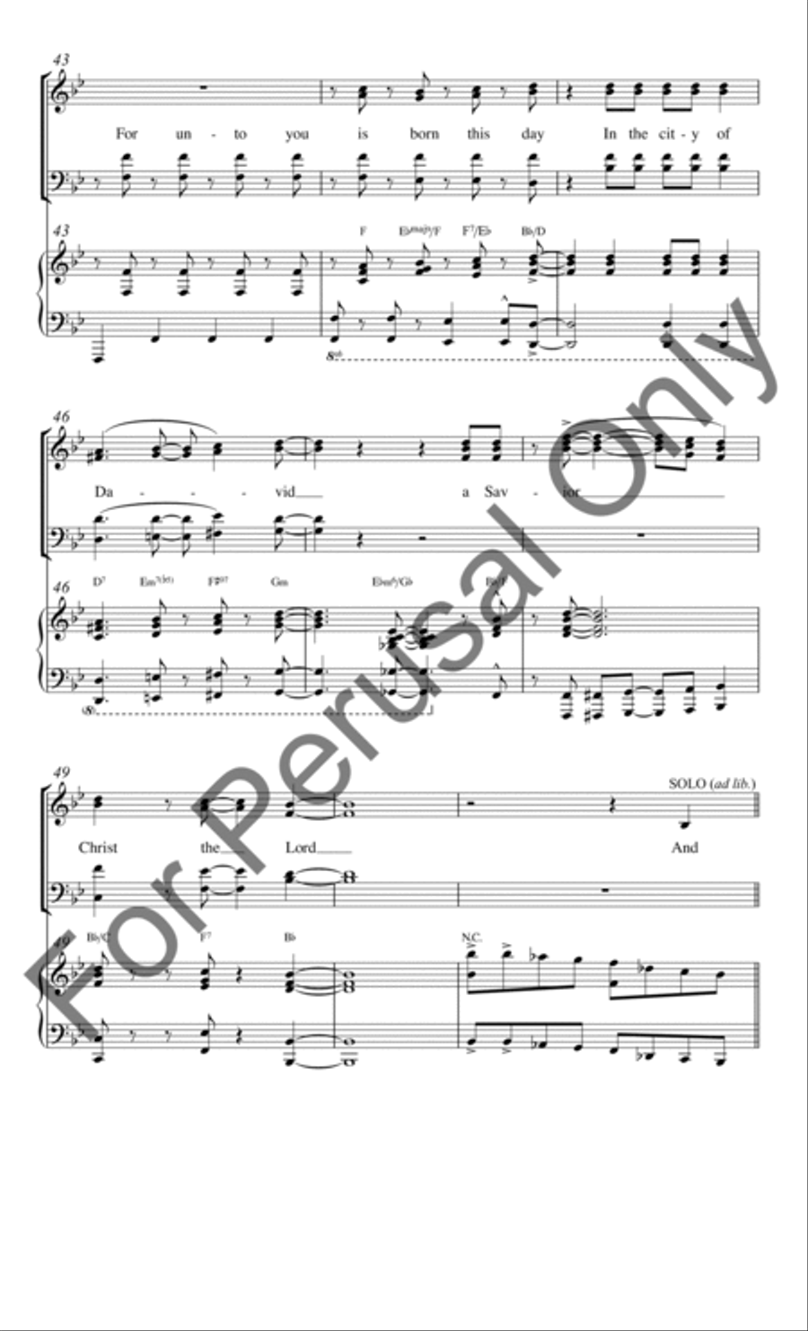 Glory to God in the Highest (Choral Score) 4-Part scores gallery preview page 6