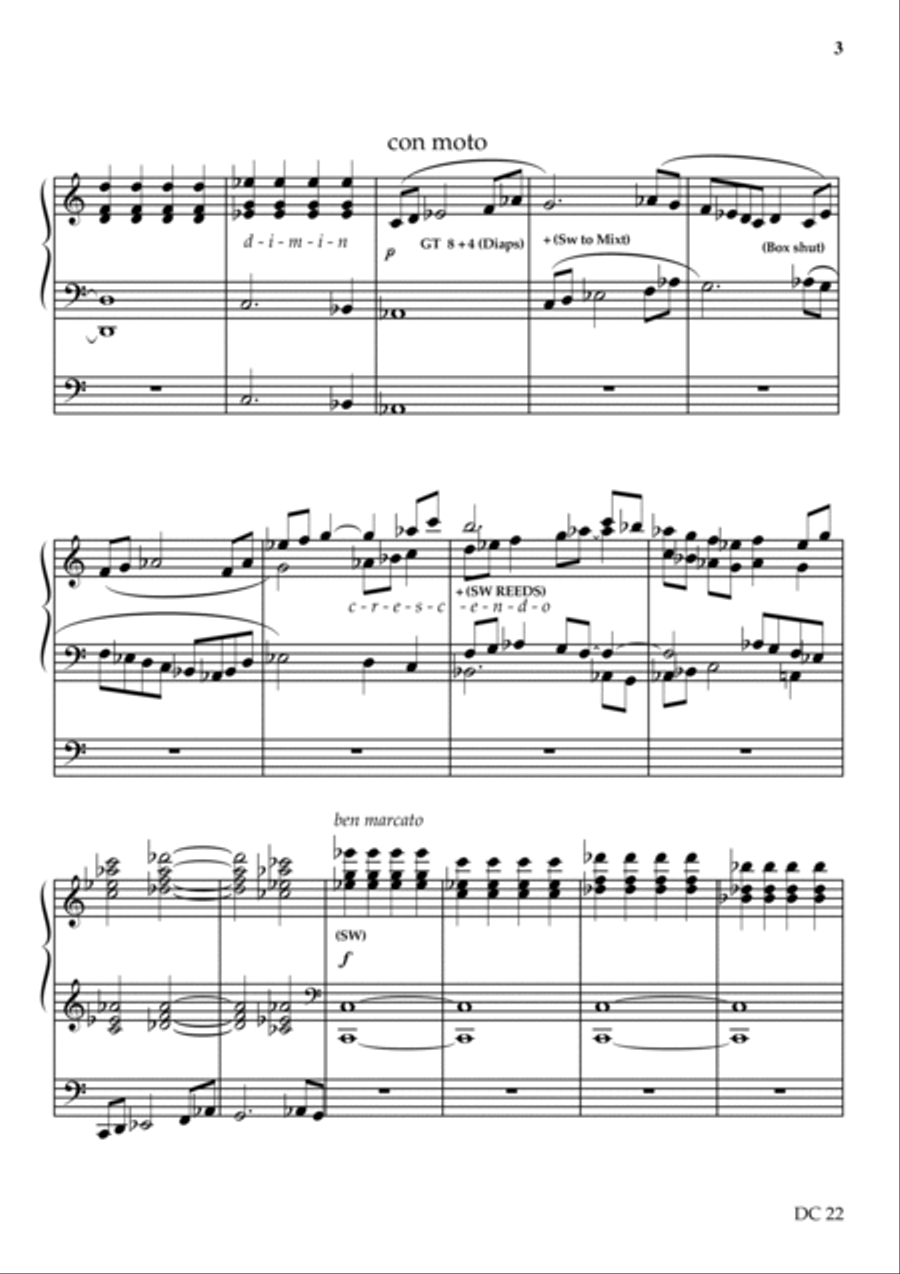 Prelude for Organ Organ Solo scores gallery preview page 3