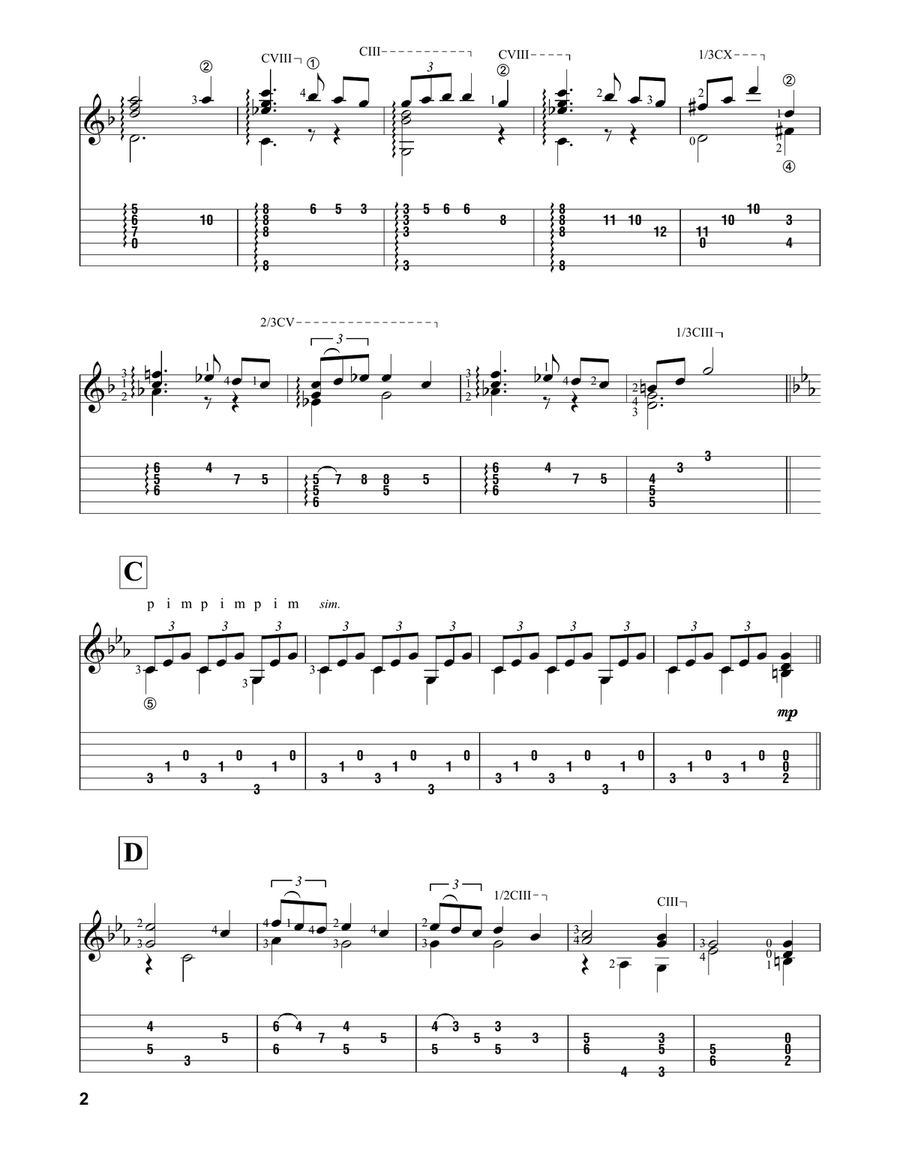 Across The Stars (from Star Wars: Attack of the Clones) Acoustic Guitar scores gallery preview page 2