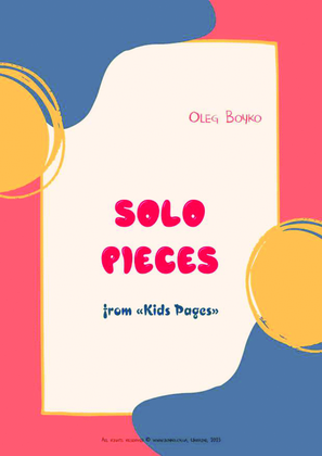 Book cover for Solo Pieces from "Kids Pages"