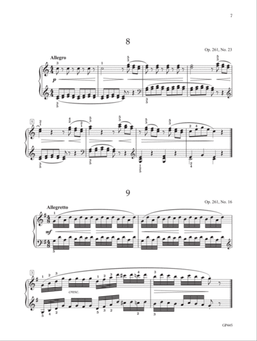 Czerny-Germer I, 50 Selected Studies: Volume 1, Part 1 Piano Method scores gallery preview page 2