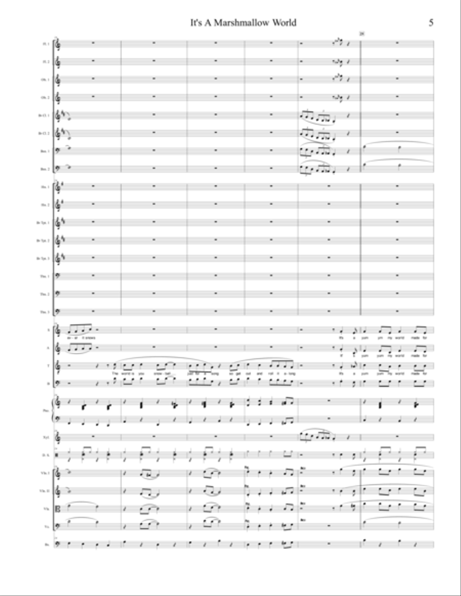A Marshmallow World A Marshmallow World Full Orchestra scores gallery preview page 5