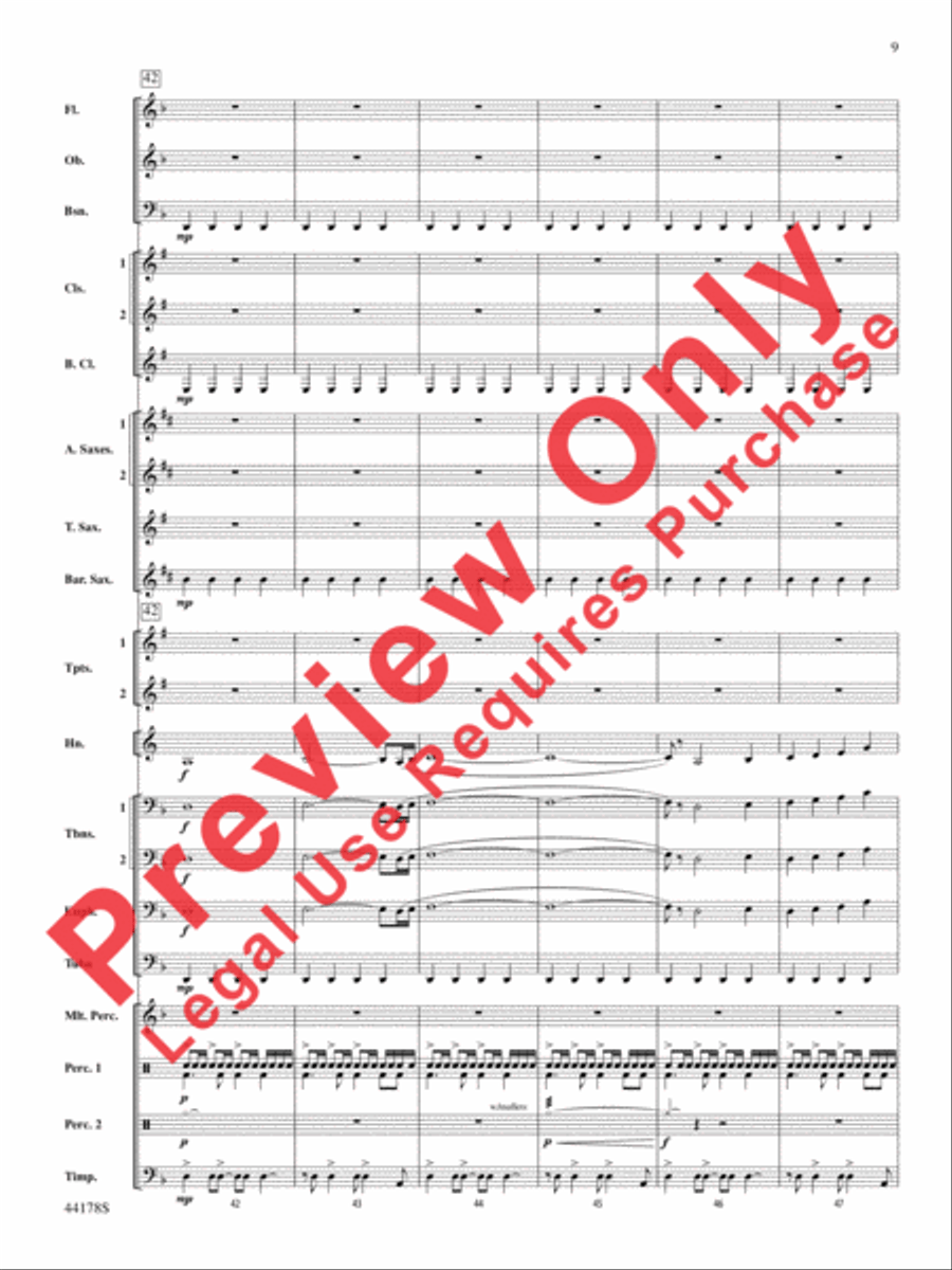 Intrepid Journey Concert Band scores gallery preview page 10
