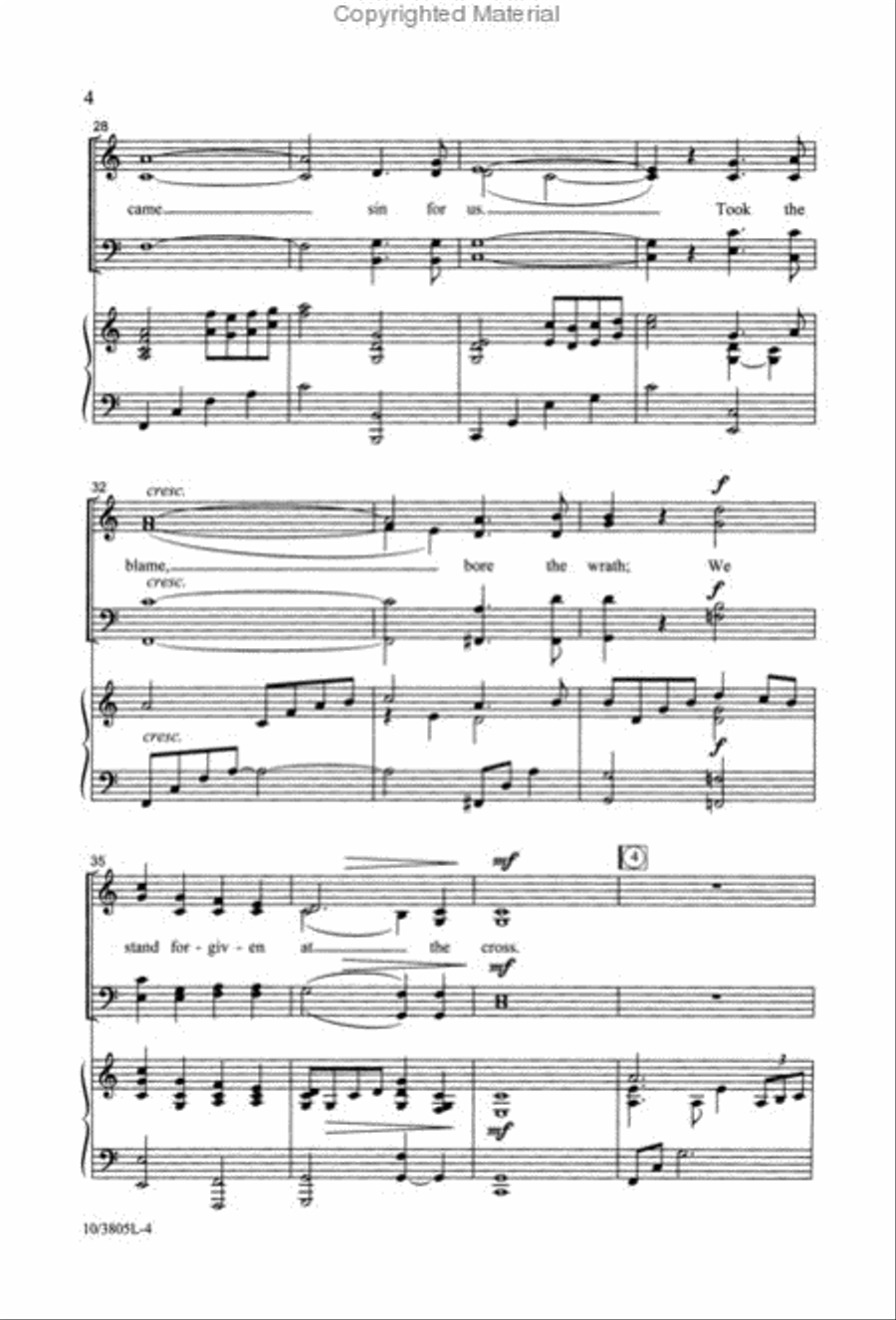 The Power of the Cross 4-Part scores gallery preview page 3