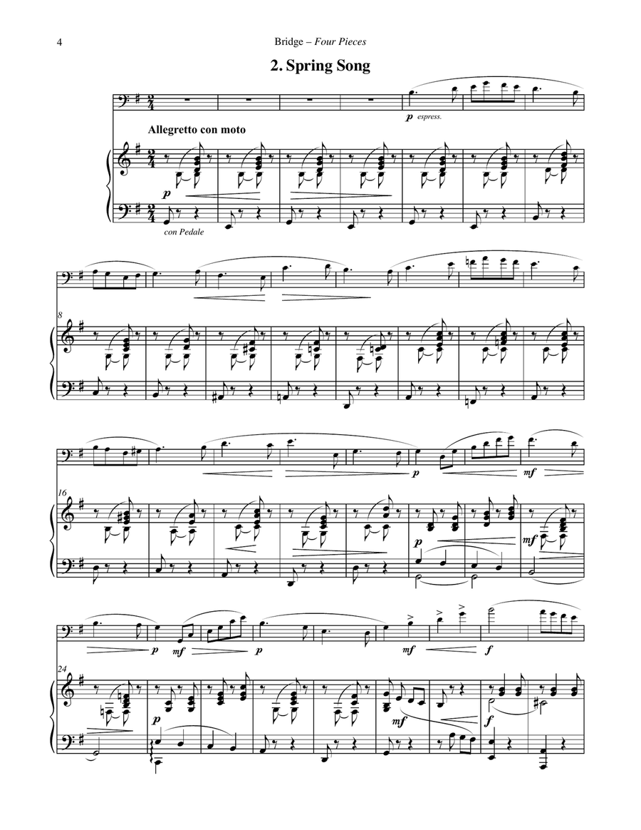 Four Pieces for Euphonium & Piano Euphonium scores gallery preview page 4