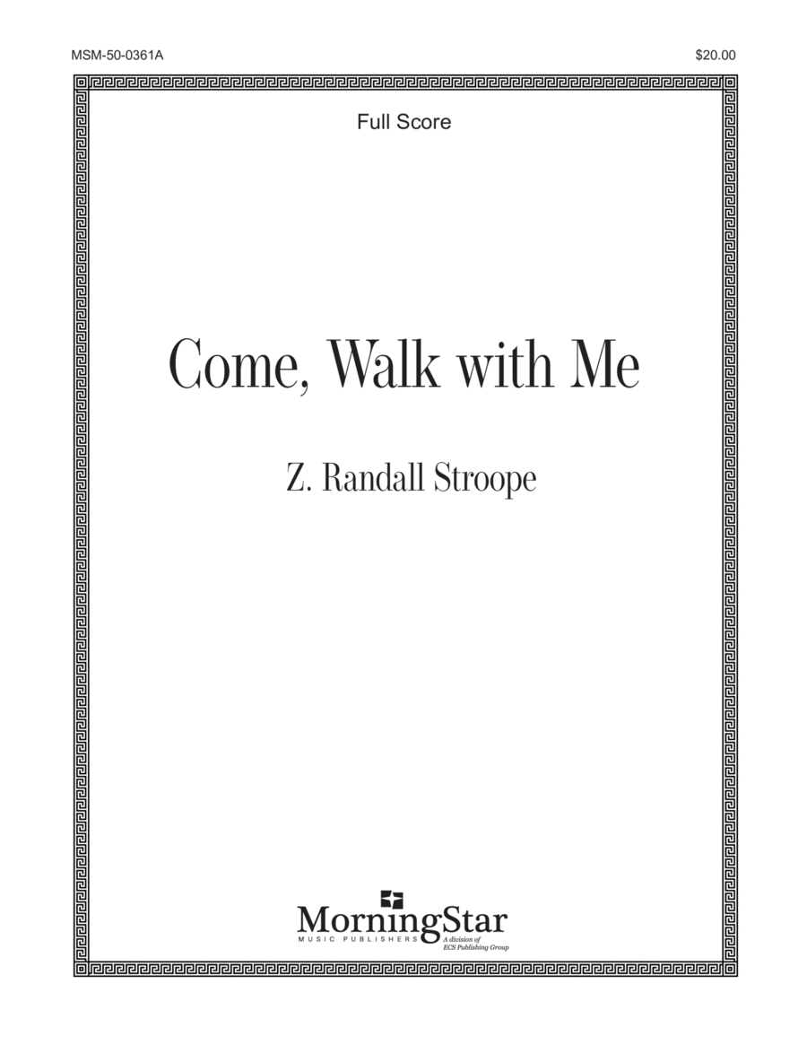 Come, Walk with Me Choir scores gallery preview page 1