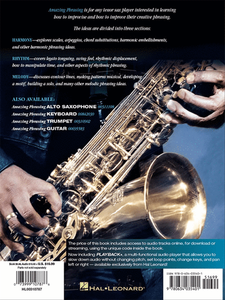 Amazing Phrasing – Tenor Saxophone Tenor Saxophone scores gallery preview page 6