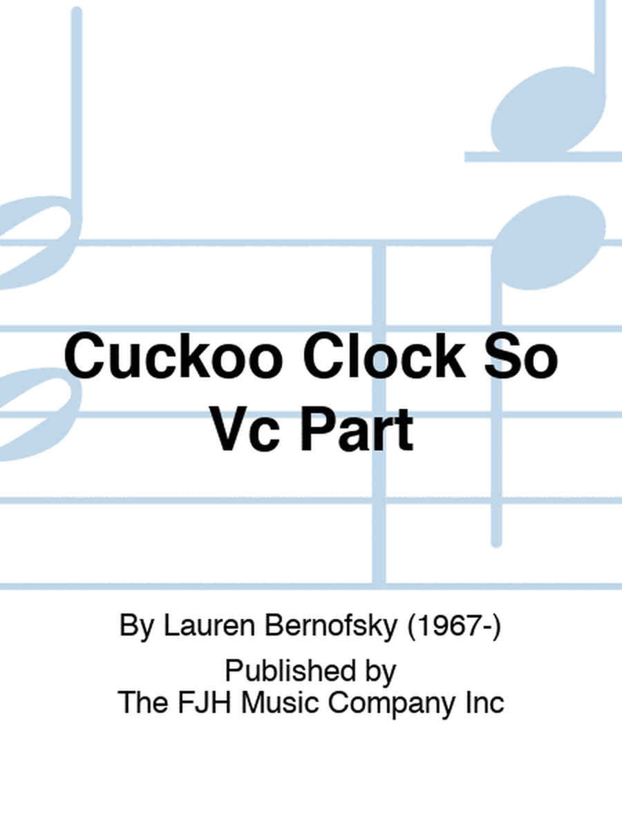 Cuckoo Clock So Vc Part