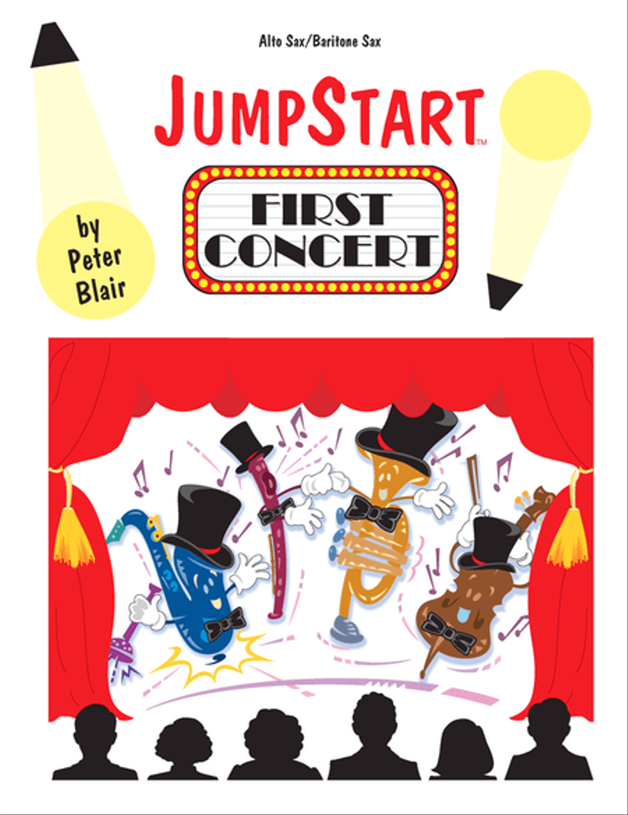 JumpStart First Concert Alto Sax/Baritone Sax Concert Band scores gallery preview page 1