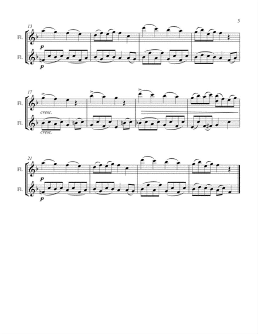 Melody Melody Flute Duet scores gallery preview page 3