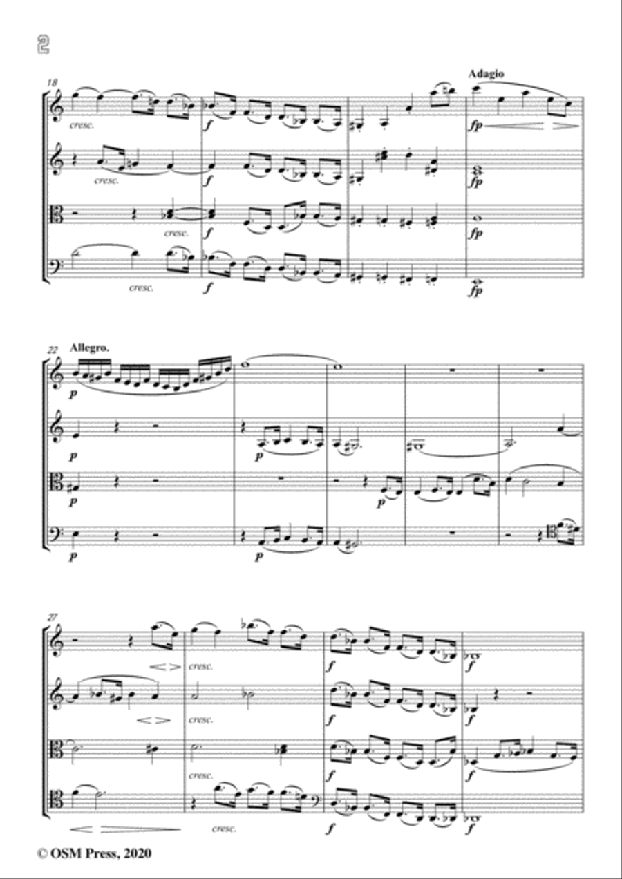 Beethoven-String Quartet No.15 in a minor,Op.132 String Quartet scores gallery preview page 4