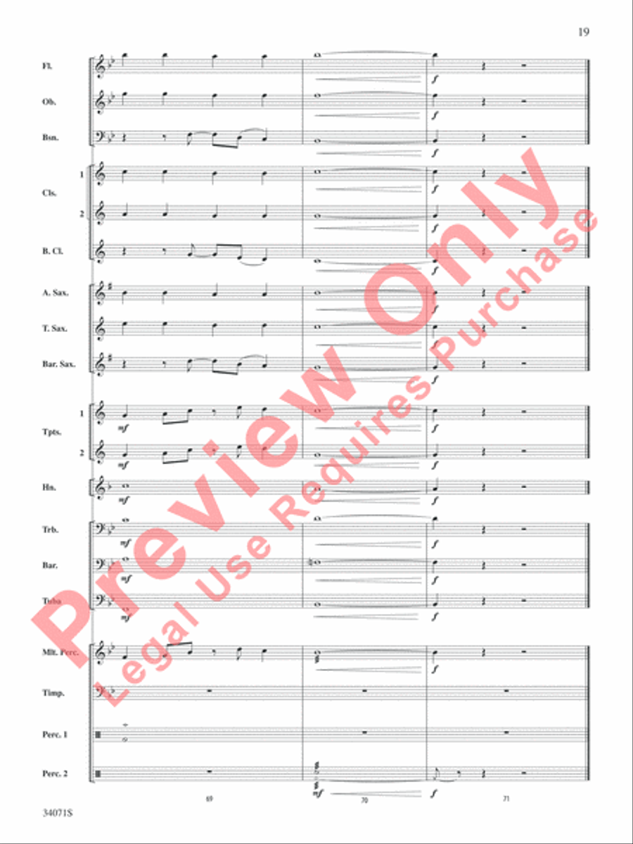 Haven't Met You Yet Concert Band scores gallery preview page 20