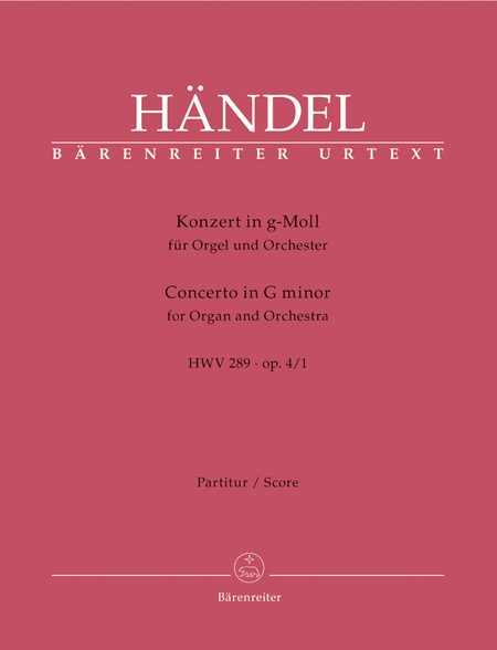 Concerto in G minor for Organ and Orchestra