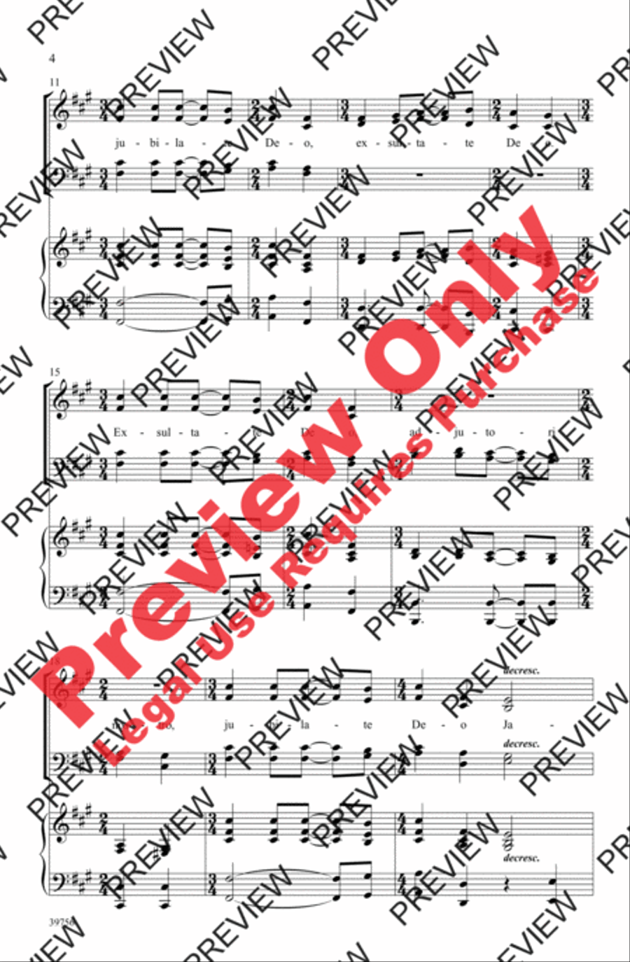 Exsultate, Jubilate Deo Exsultate, Jubilate Deo 4-Part scores gallery preview page 12