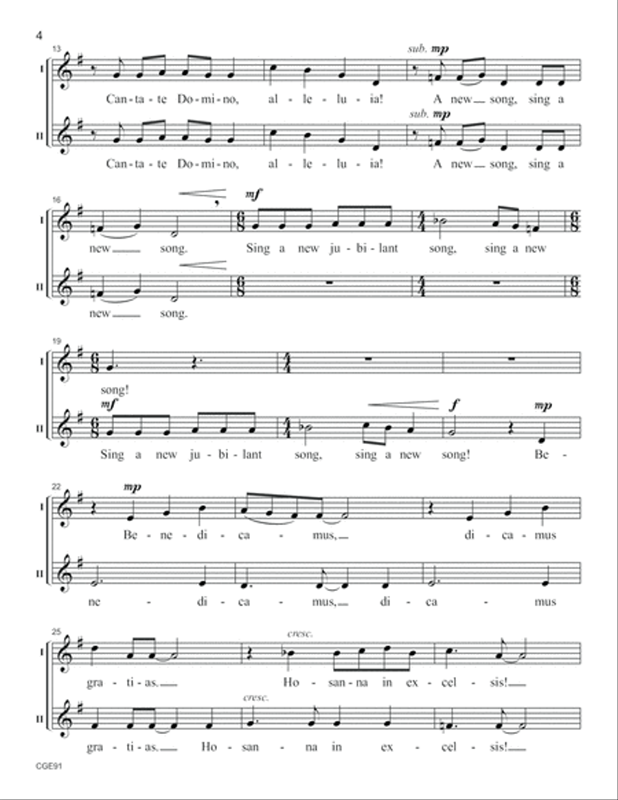 A Cappella! Volume I - Two Part Treble Complete Edition (Reproducible) 2-Part scores gallery preview page 5