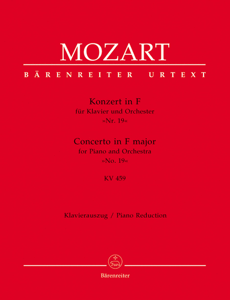 Concerto for Piano and Orchestra, No. 19 F major, KV 459