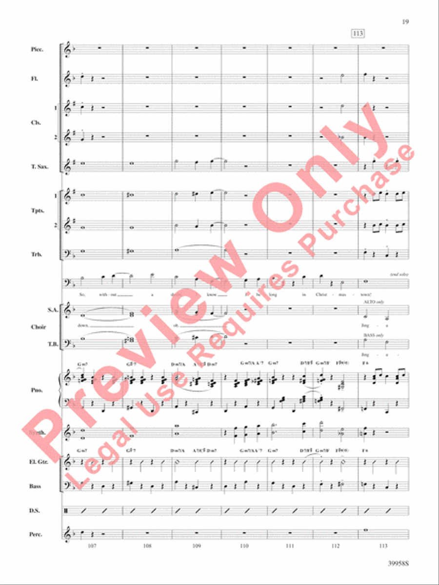 Elf: A Medley from the Broadway Musical Choir scores gallery preview page 20