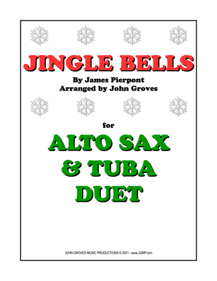 Book cover for Jingle Bells - Alto Sax & Tuba Duet
