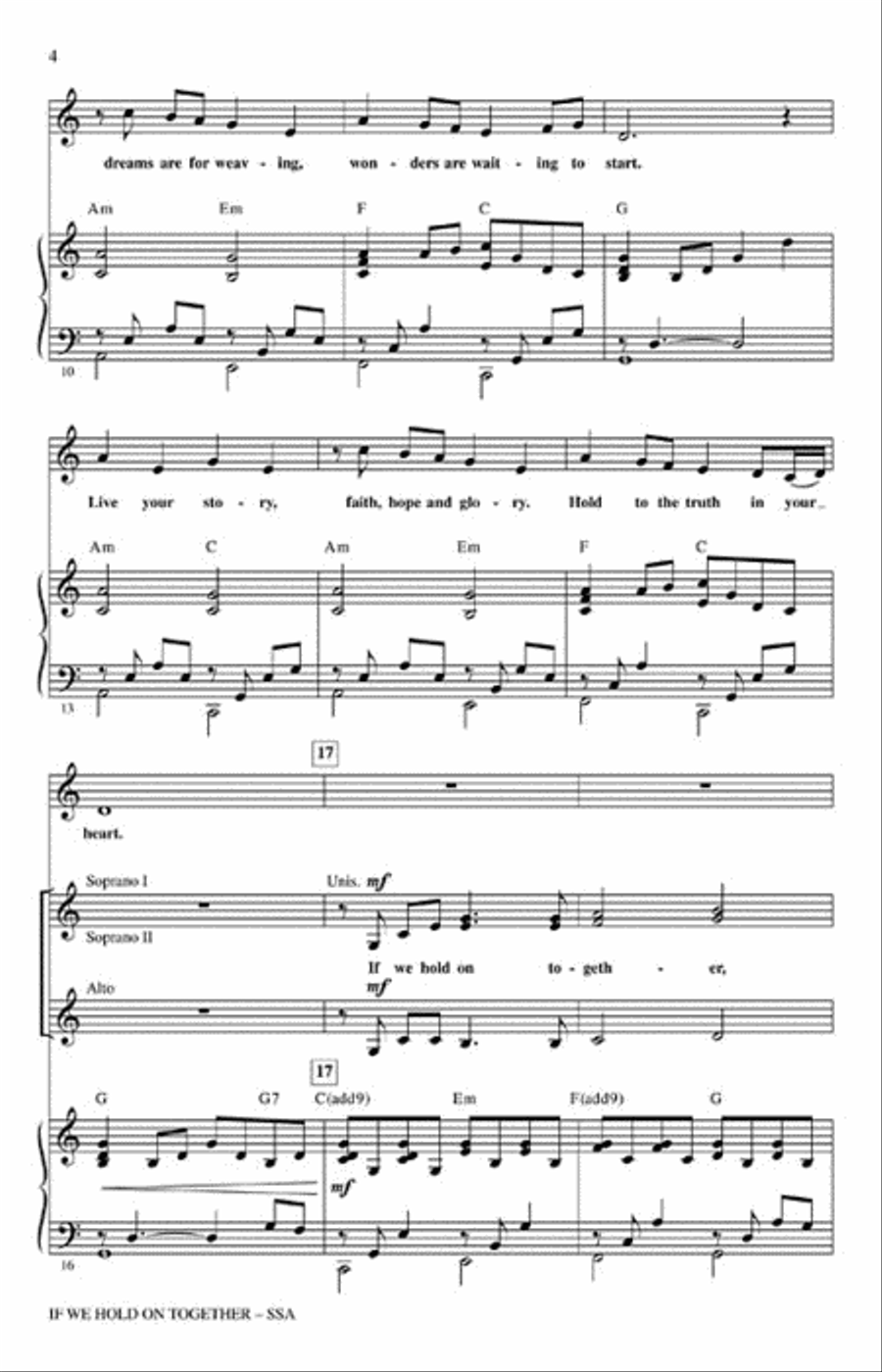 If We Hold On Together SSA scores gallery preview page 3