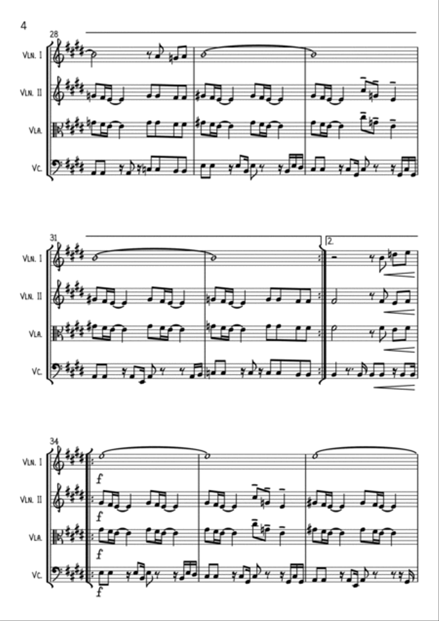 Lovely Day String Trio scores gallery preview page 4