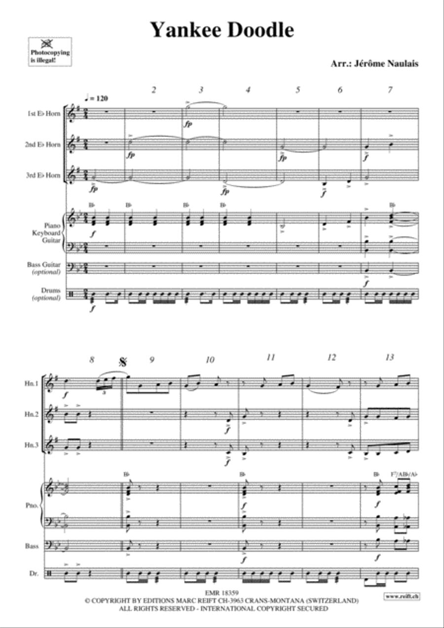 Yankee Doodle Horn scores gallery preview page 3