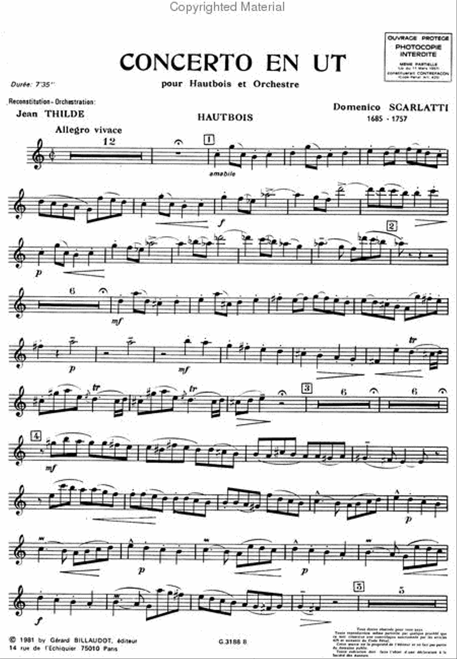 Concerto En Ut Concerto En Ut Oboe Solo scores gallery preview page 3