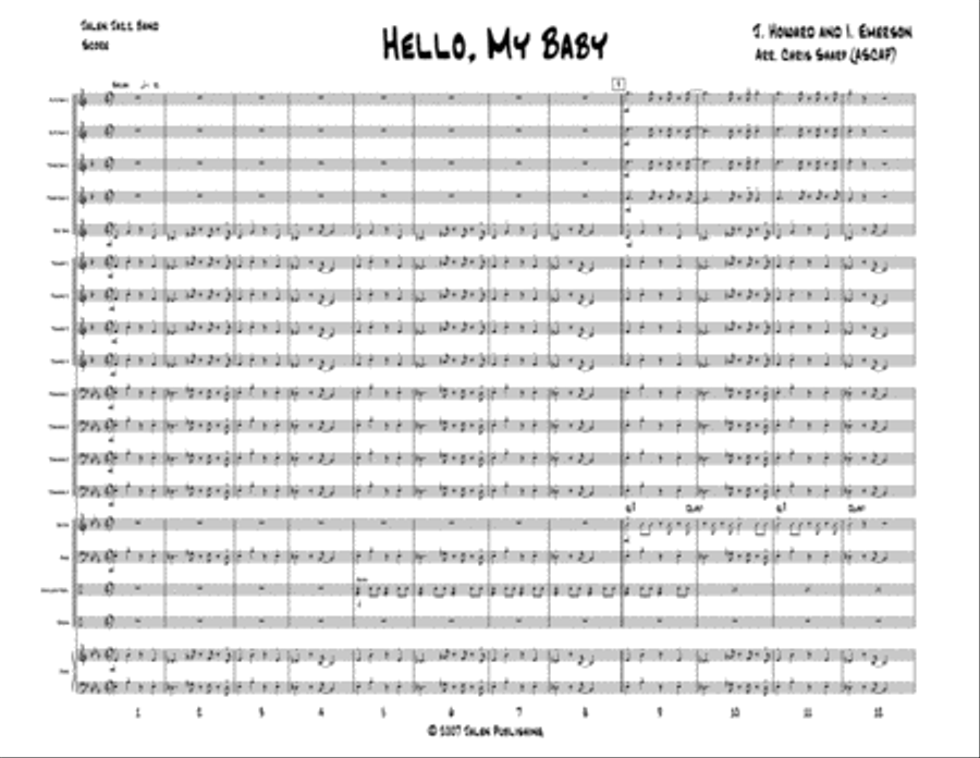 Hello My Baby Jazz Ensemble scores gallery preview page 2