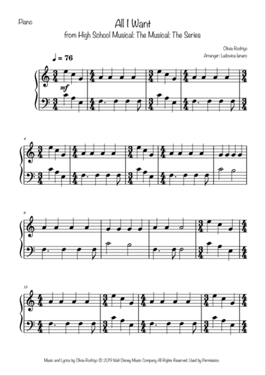 All I Want All I Want Flute Solo scores gallery preview page 3