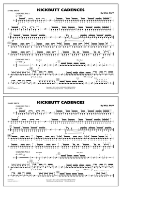 Kickbutt Cadences - Snare Drum