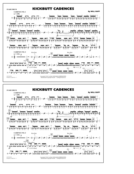 Kickbutt Cadences - Snare Drum