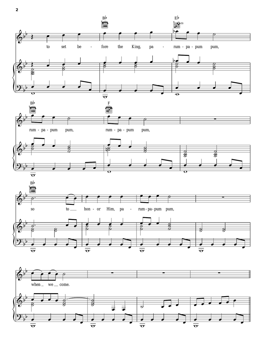 The Little Drummer Boy The Little Drummer Boy Acoustic Guitar scores gallery preview page 2