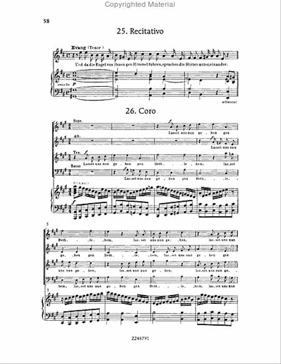 Christmas Oratorio, BWV 248 Choir scores gallery preview page 57