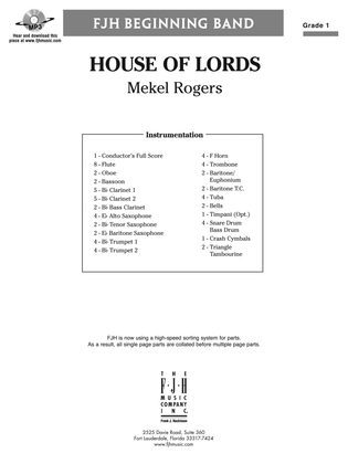 House of Lords: Score