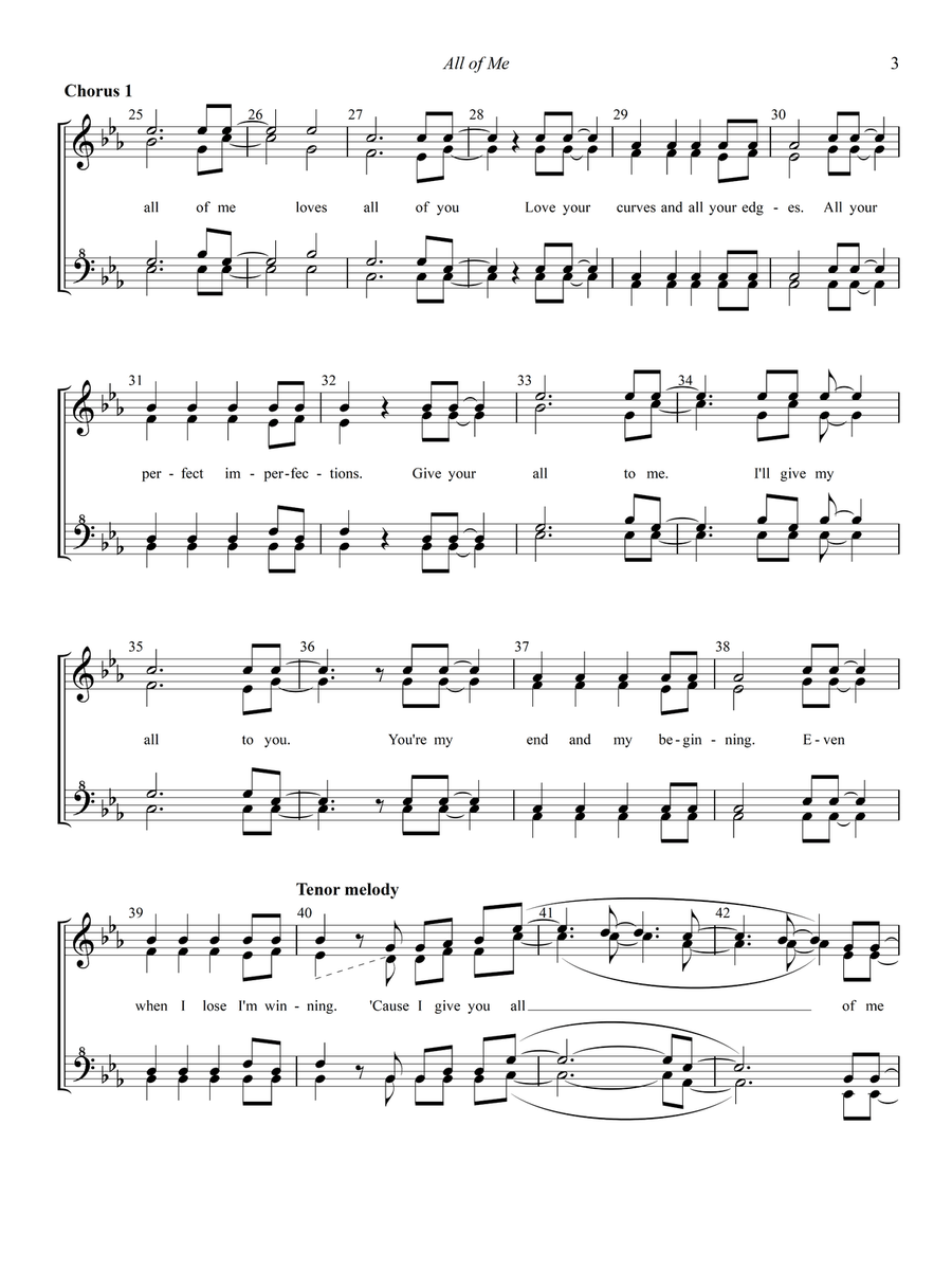 All Of Me SSAA scores gallery preview page 3