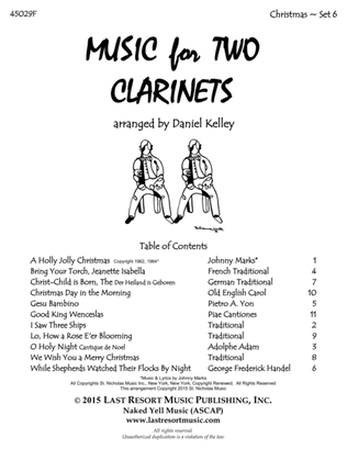 Christmas Duets for Clarinet - Set 6 - Music for Two Clarinets