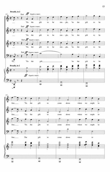 Choral Variations On Simple Gifts