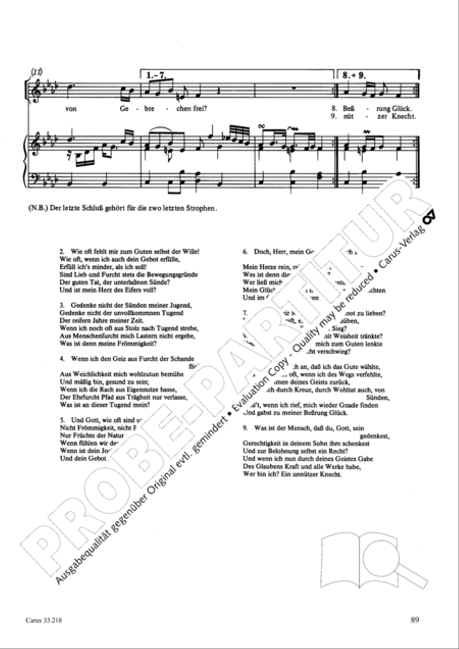 Geistliche Oden und Lieder (Gellert) Collection / Songbook scores gallery preview page 84