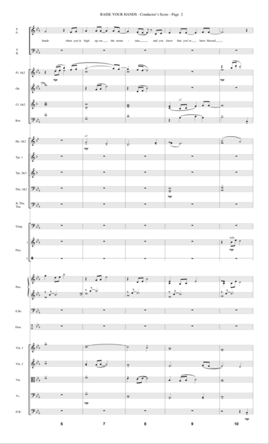 Raise Your Hands - Score Raise Your Hands - Score Choir scores gallery preview page 2