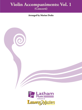 Book cover for Violin Accompaniments: Vol. 1 (Concerti)